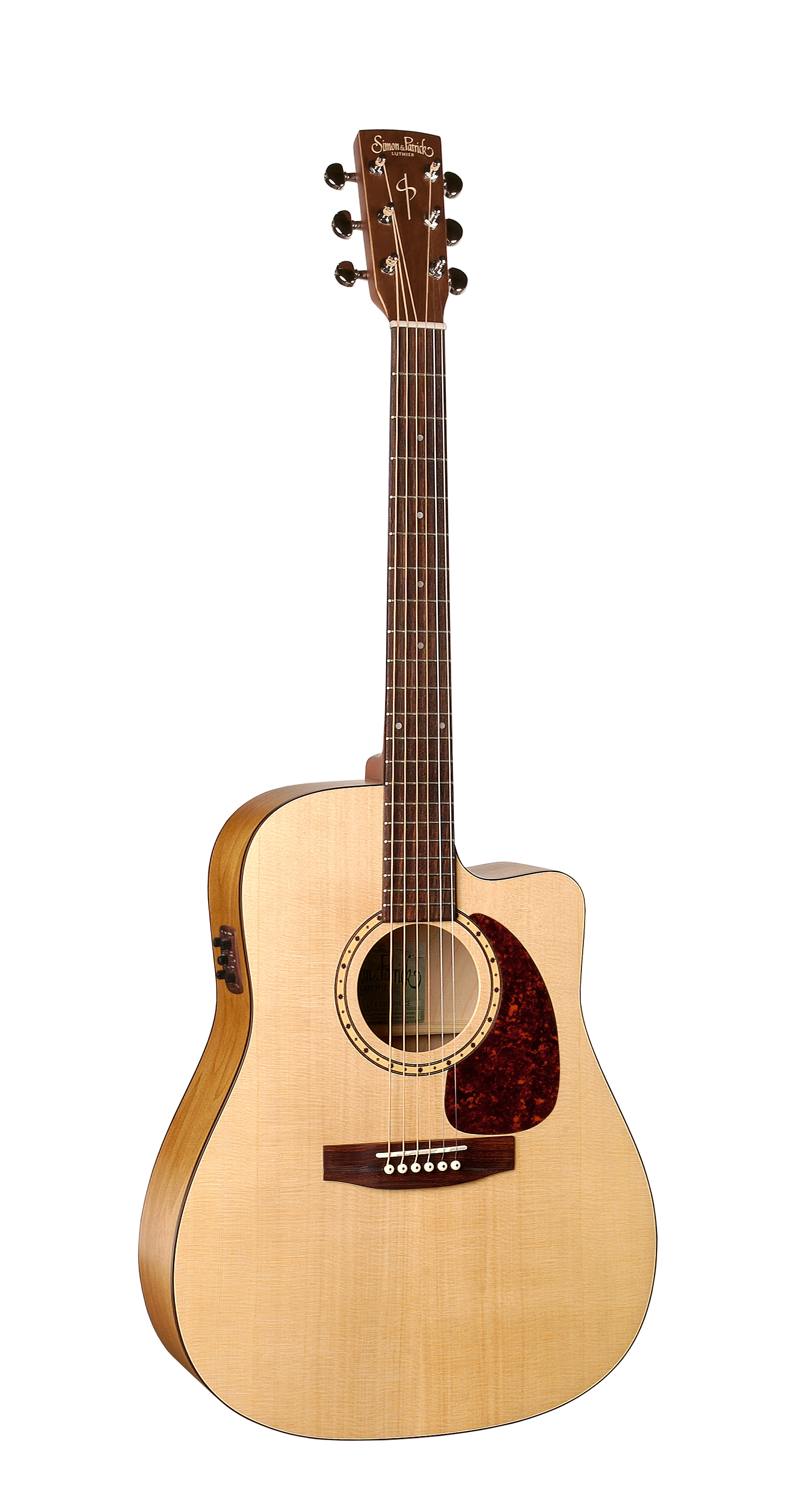 Simon & Patrick 29044 Woodland Spruce Cutaway Acoustic Electric Guitar w/ B-Band A3T